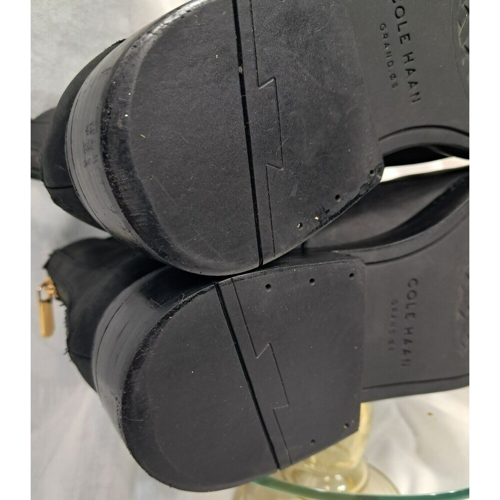 Cole Haan Women's Reid Waterproof Suede Black Ankle Boot 7.5 - Picture 10 of 14